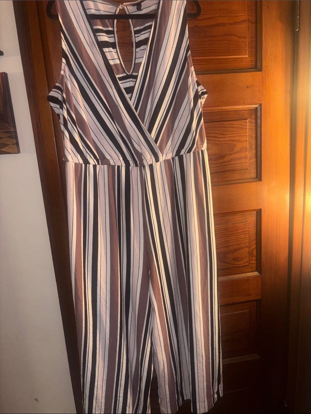 torrid striped jumpsuit